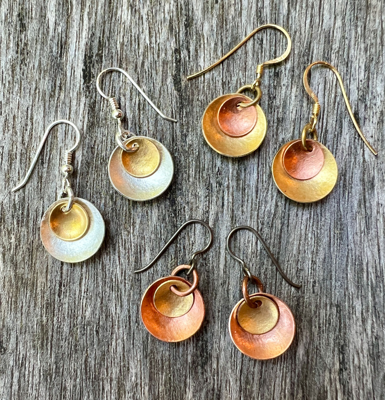 © Lori DeMark | Double Disc Earrings | image copyright protected