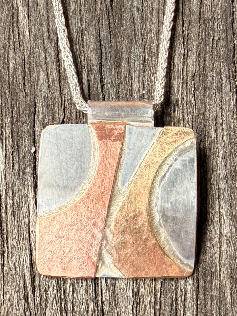 © Lori DeMark | Tri-Metal Pendant | image copyright protected
