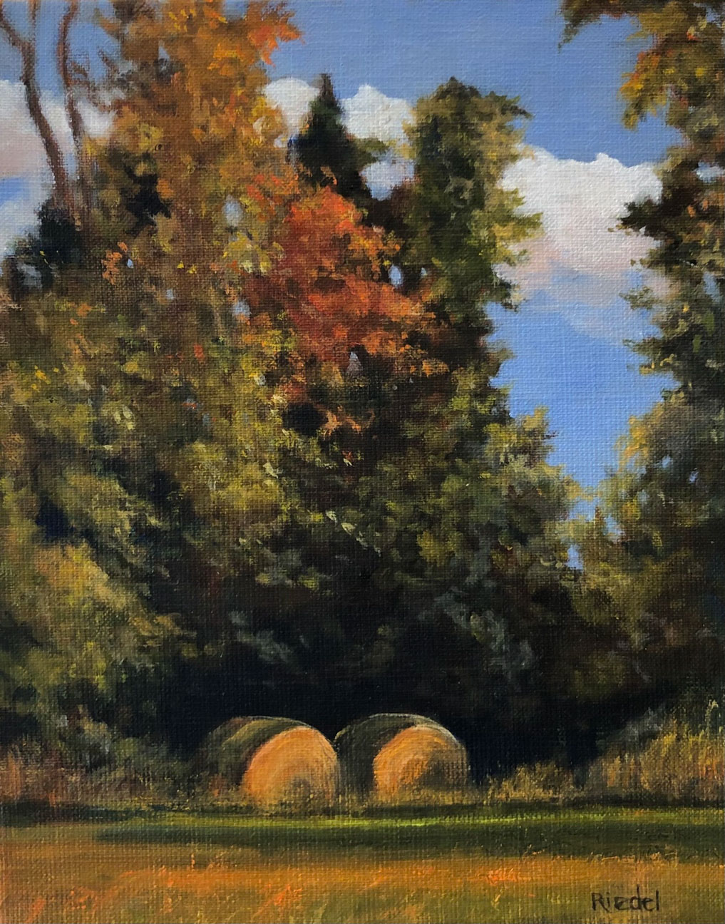 © Katherine Riedel | Two Haybales | image copyright protected
